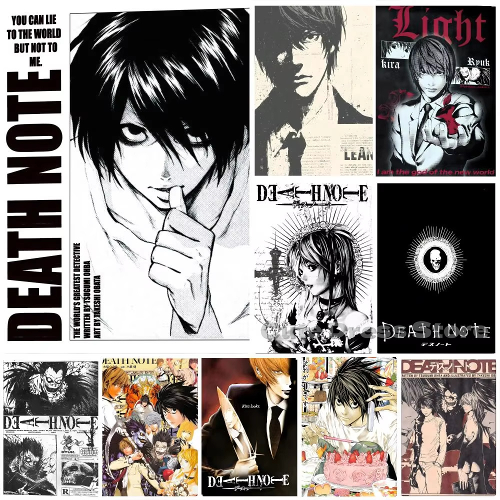 Gaming Accessories For Bedroom - Death Note Canvas Print Unframed Wall