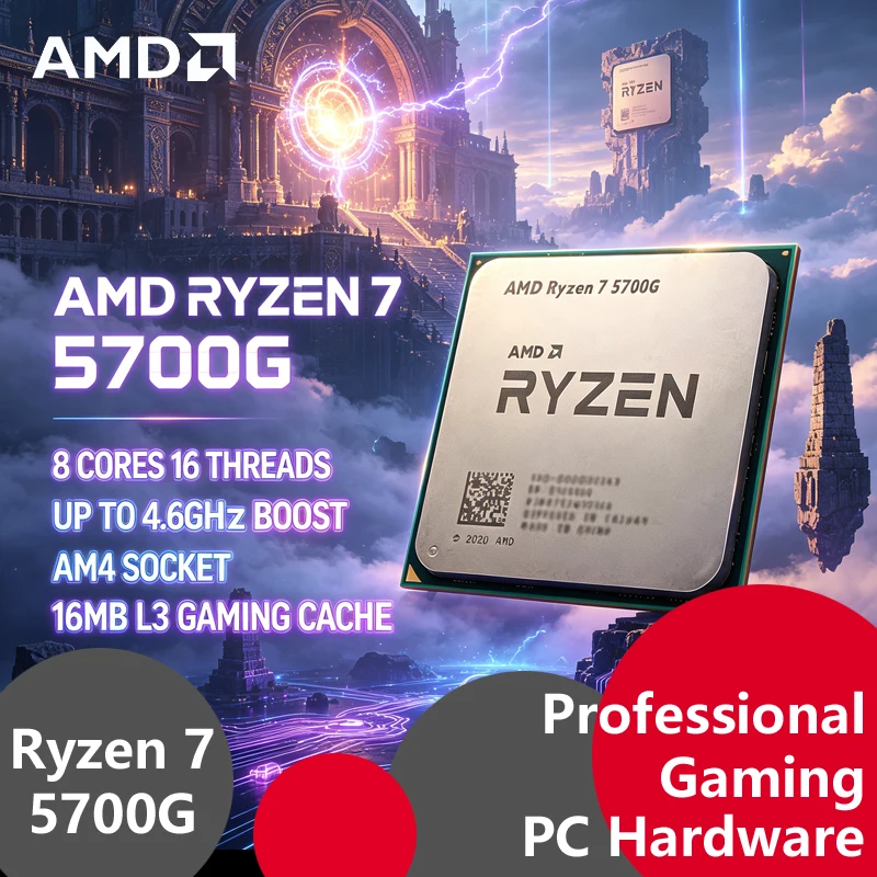 AMD Ryzen 7 5700G Tray Desktop - Amd Cpu Ryzen 7 recension och pris