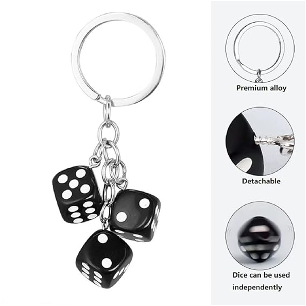 Cute 3D Dice Keychain Gaming R - Gaming Accessories Gifts For Men recension och pris