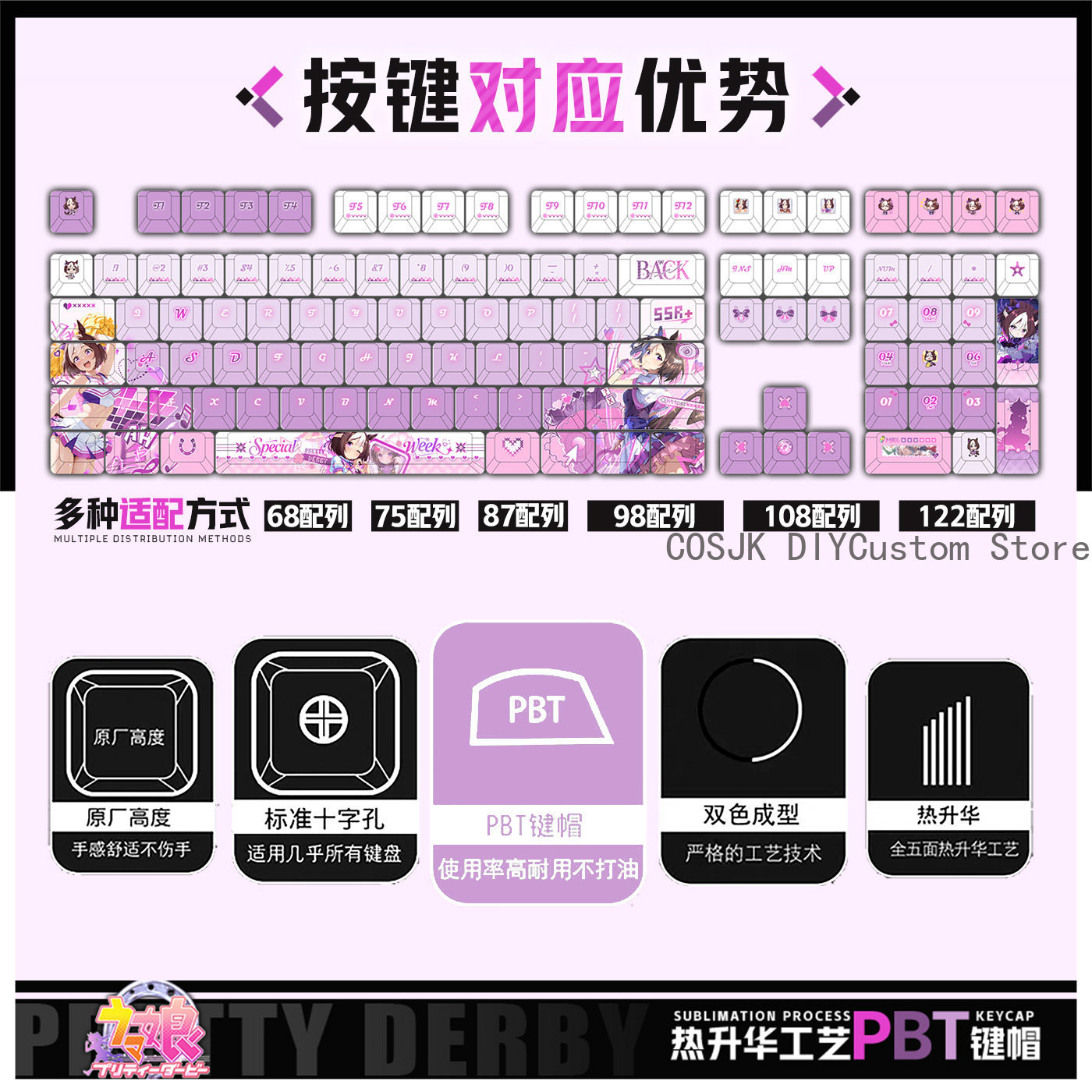 122 Keys Anime Umamusume: Pret - Gaming Accessories Gamestop recension och pris