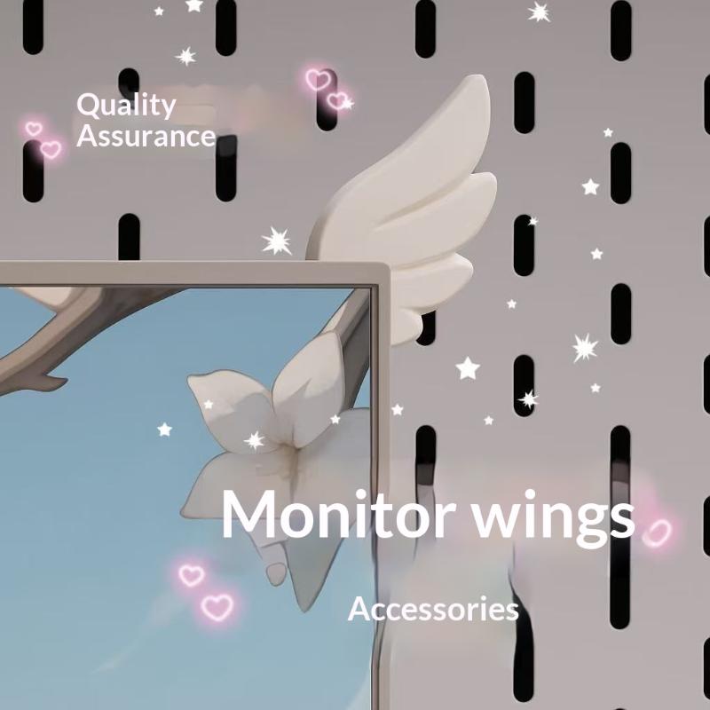 1Pair 3D Printed Monitor Wings - Gaming Accessories For Bedroom recension och pris
