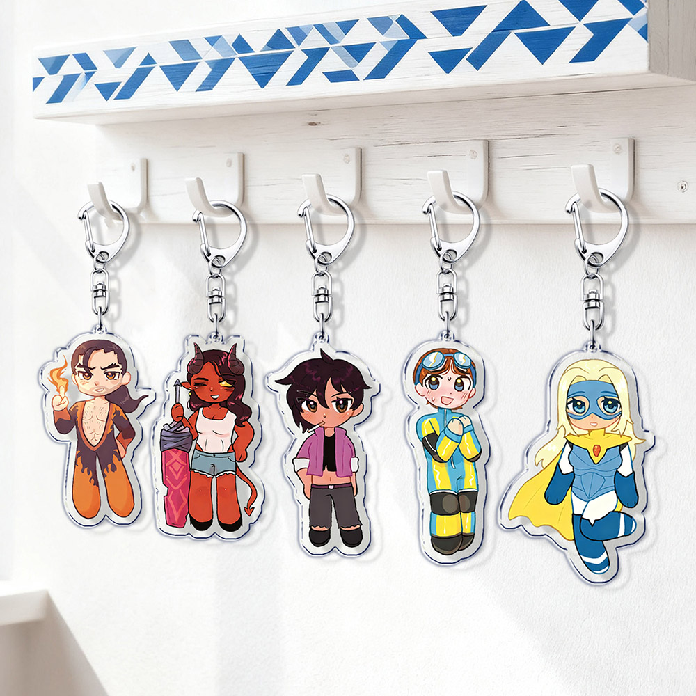 Cute Cartoon Chibi Keychain fo - Gaming Accessories Gifts For Men recension och pris