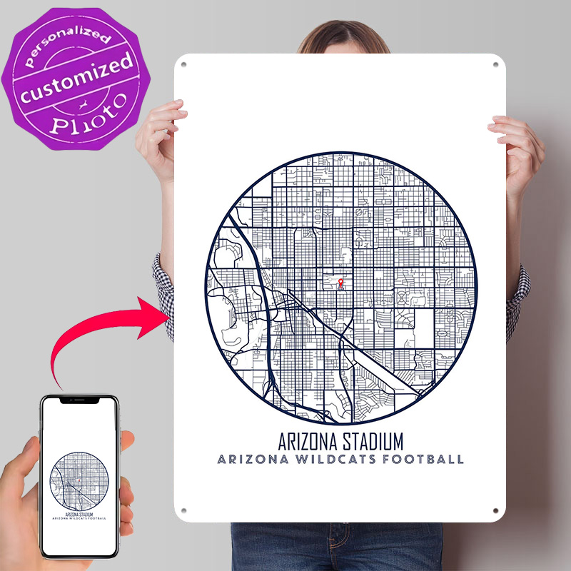 Arizona Stadium Poster Retro 3 - Gaming Accessories Gifts For Men recension och pris