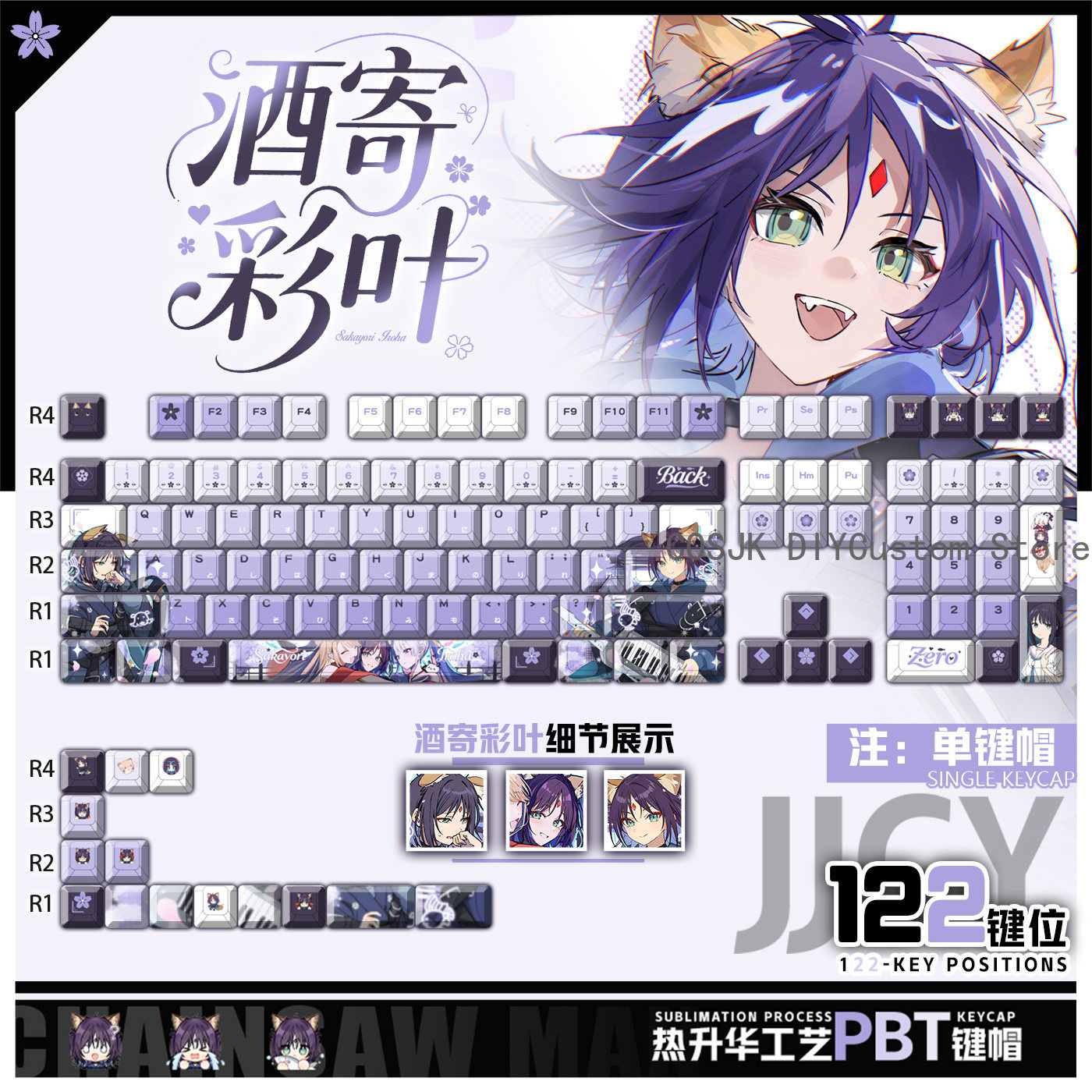 122 Keys Anime Cosmic Princess - Gaming Accessories Gamestop recension och pris