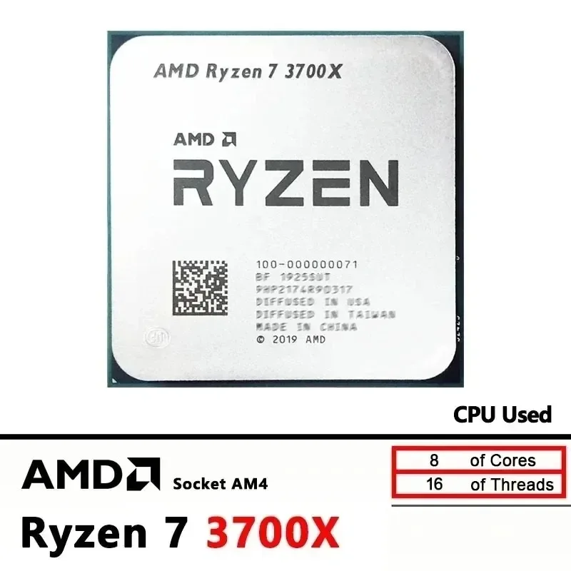 AMD Ryzen 7 3700X 100% Brand N - Amd Cpu Ryzen 7 recension och pris