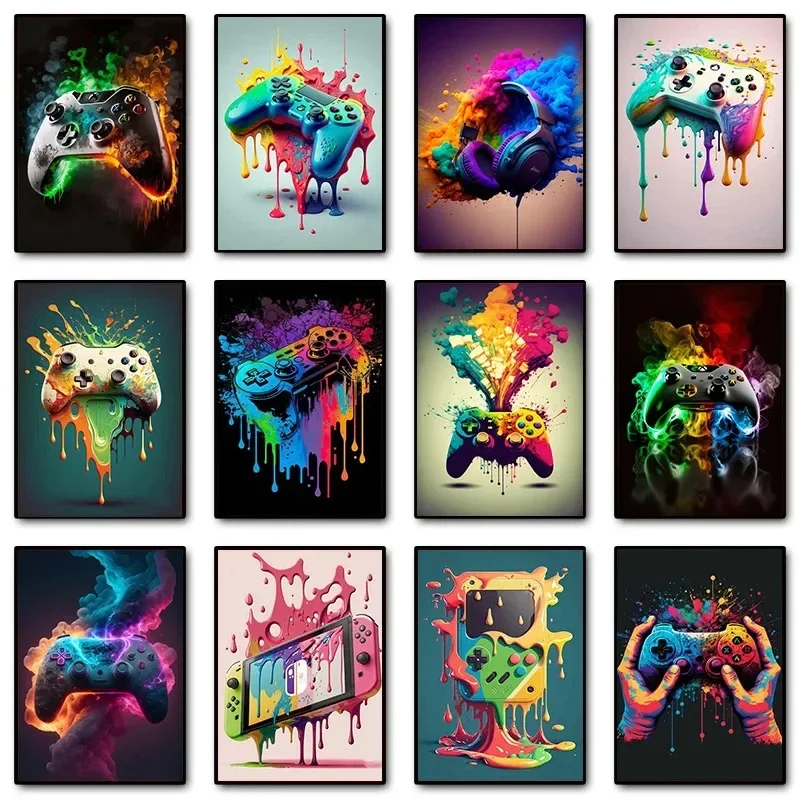 Colorful Pop Art Gamer Control - Gaming Accessories For Bedroom recension och pris