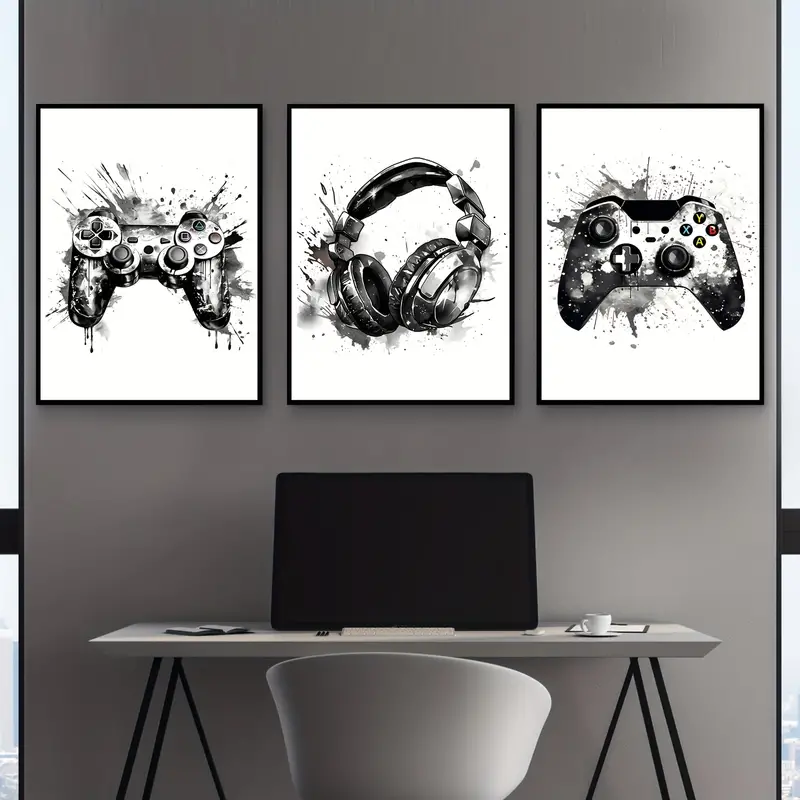 3pcs frameless Canvas Painting - Gaming Accessories For Bedroom recension och pris