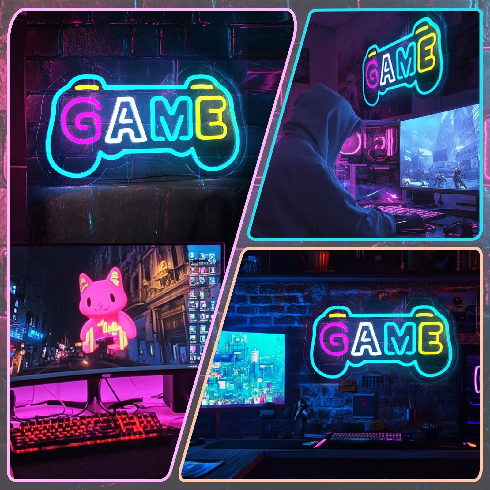 Game Neon Sign for Gamer Room  - Gaming Accessories Gifts For Men recension och pris