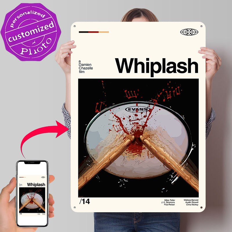 Whiplash Poster Retro 3D Print - Gaming Accessories Gifts For Men recension och pris