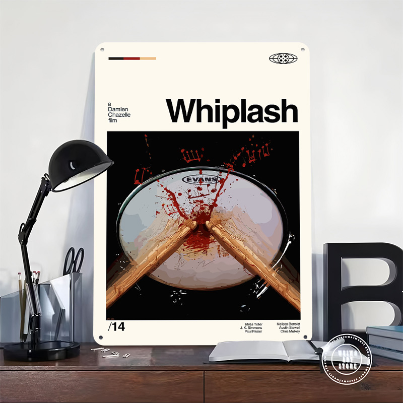 Whiplash Poster Retro 3D Print - Gaming Accessories Gifts For Men recension och pris