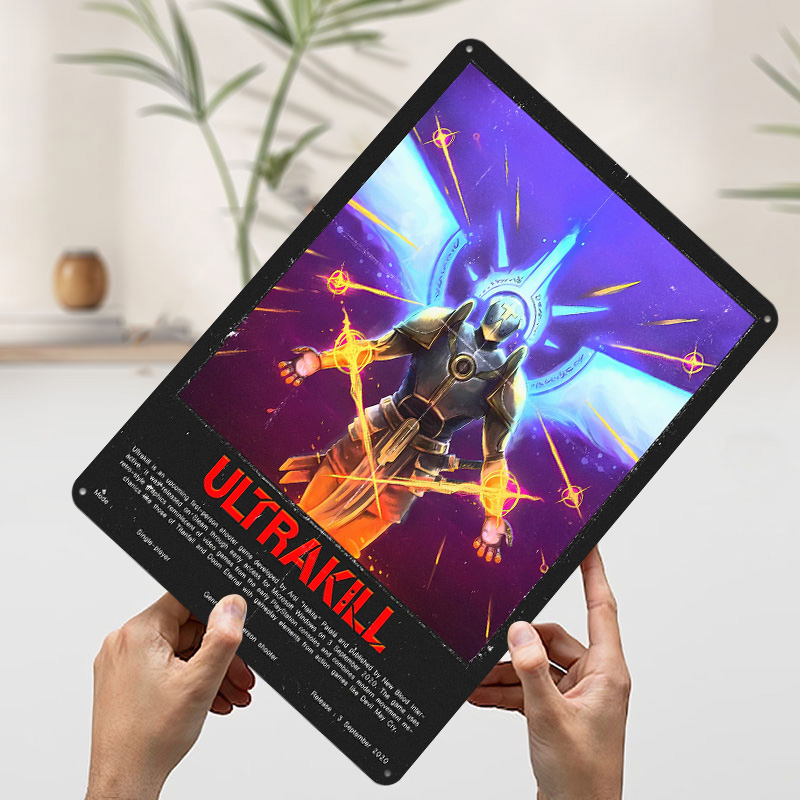 Ultrakill Game Metal Poster Cu - Vintage Gaming Accessories recension och pris