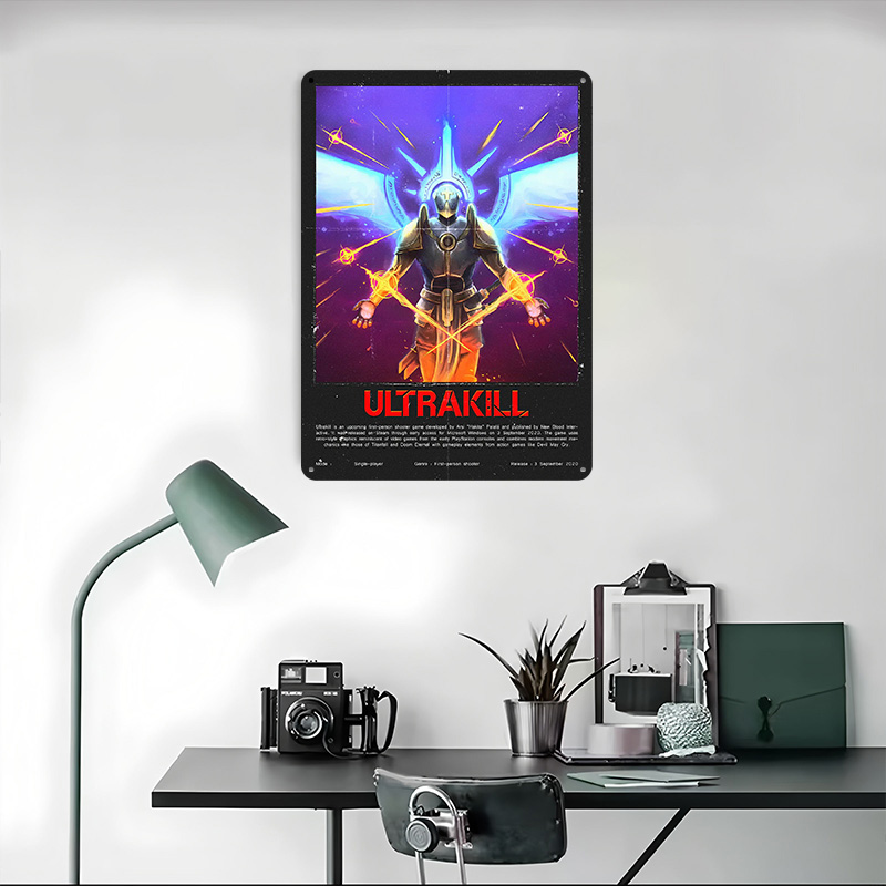 Ultrakill Game Metal Poster Cu - Vintage Gaming Accessories recension och pris