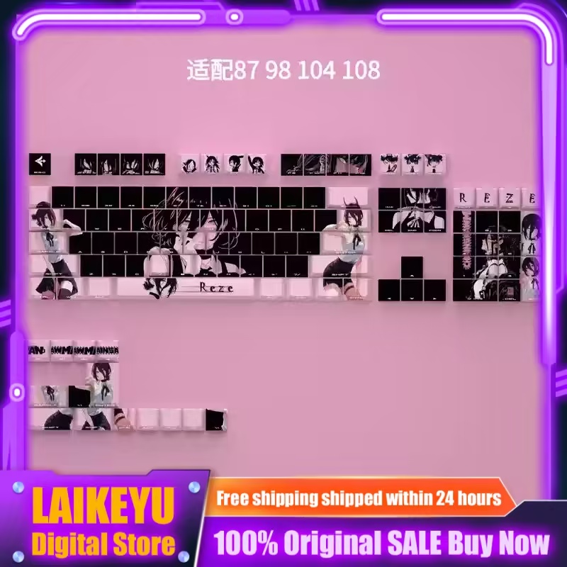 Chainsaw Man Lace Anime Keycap - Gaming Accessories Gifts For Men recension och pris
