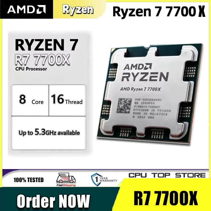 AMD Ryzen 7 7700 8-Core 16-Thr - Amd Cpu Ryzen 7 recension och pris